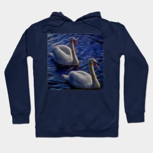 Electric swans Hoodie